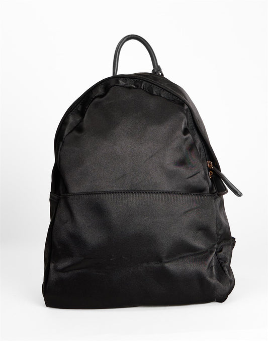 Black Satin Shine Everyday Backpack