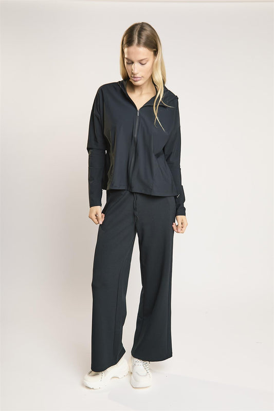 Signature Black Wind-Breaker Jacket