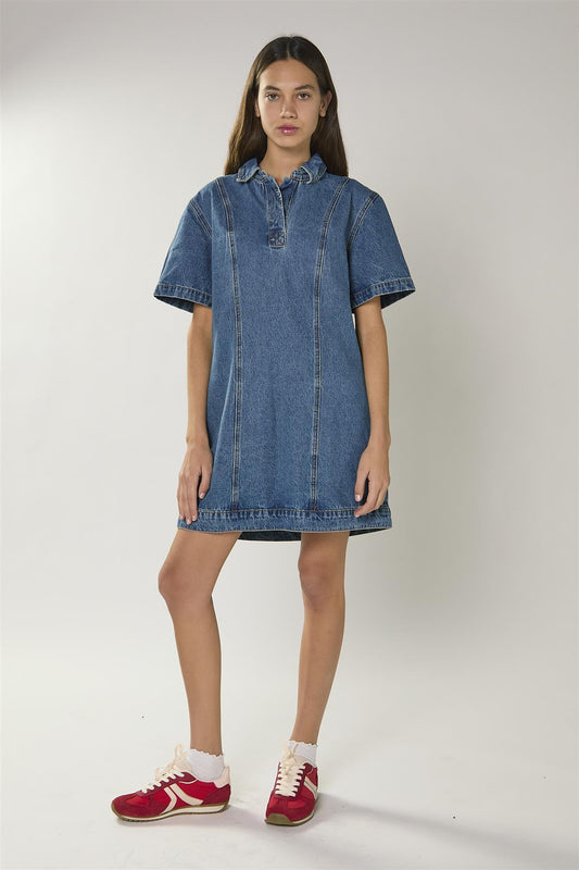 True Blue Denim Mini Dress