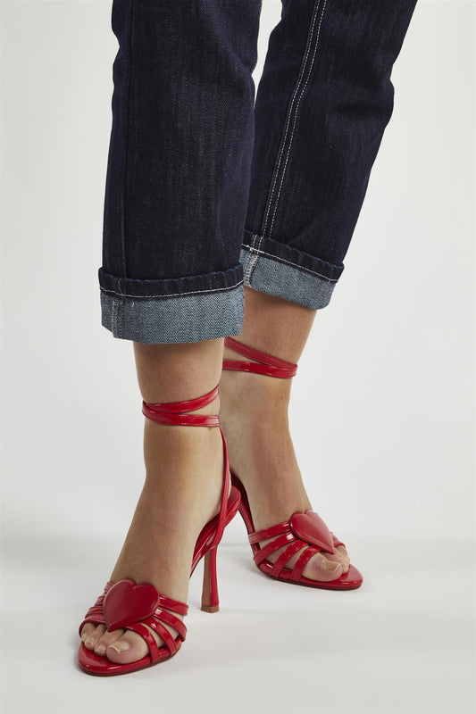 Red Heart Strappy Heels