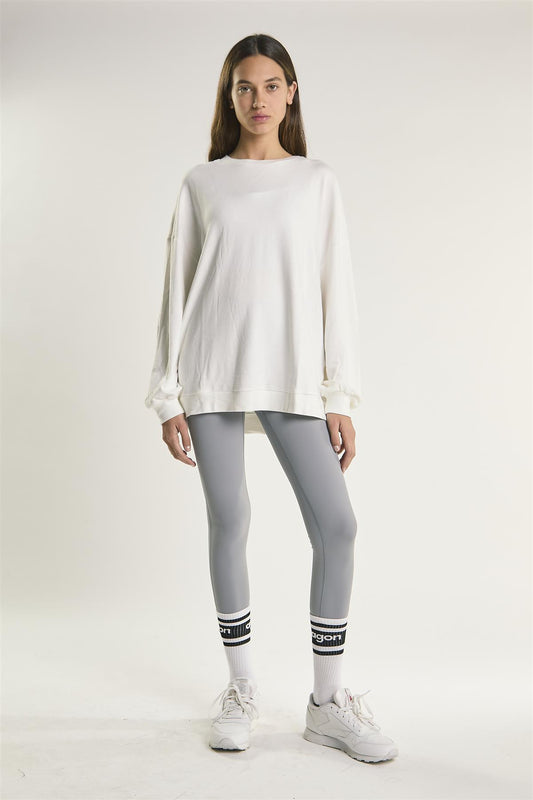 White Oversized Sweatshirt