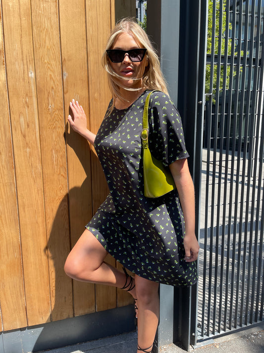 Rosebud Floral T-Shirt Mini-Dress