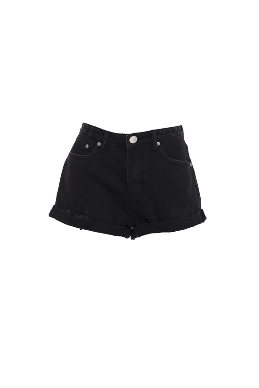 LADIES SHORTS-CK6501-BLACK