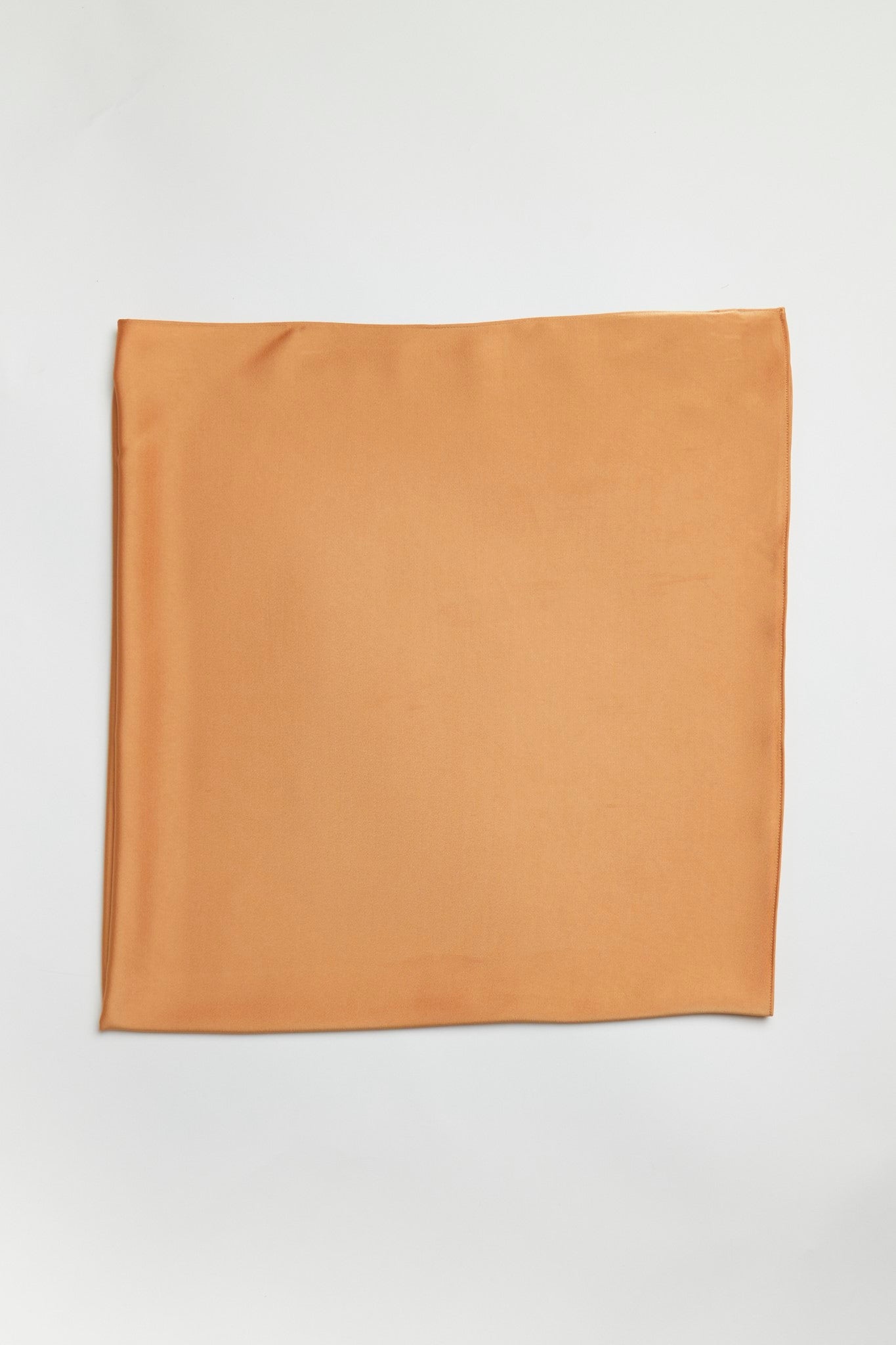 Apricot Satin Headscarf