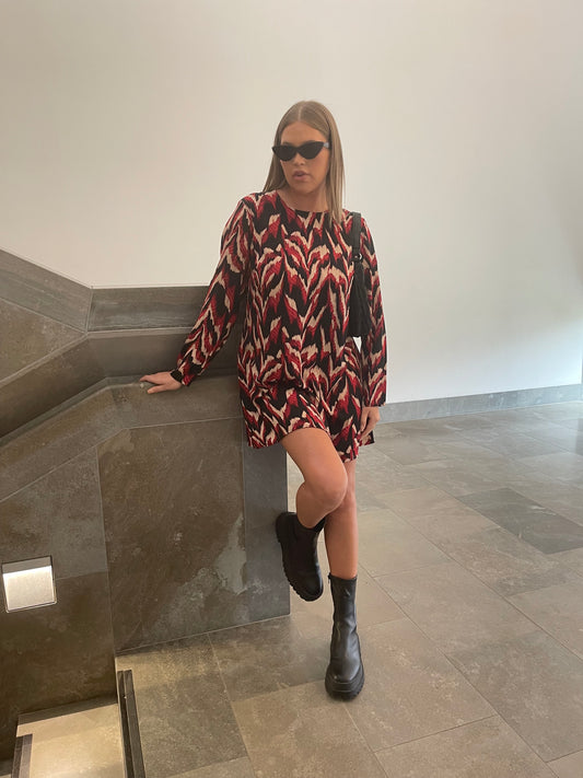 Glamorous Curve Black Animal Print Mini Dress