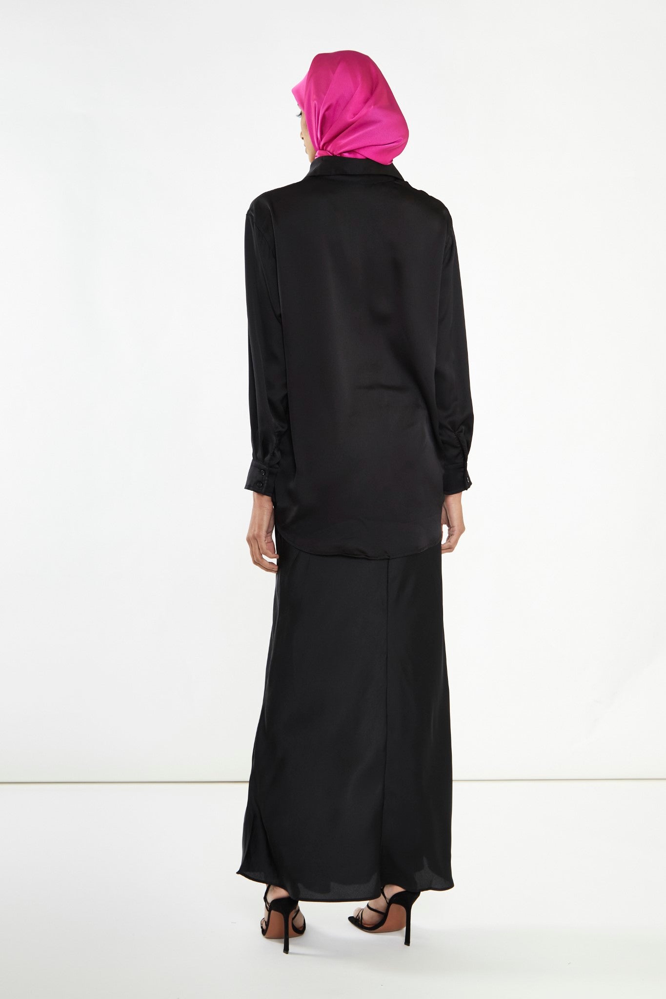 Black Button Front Shirt