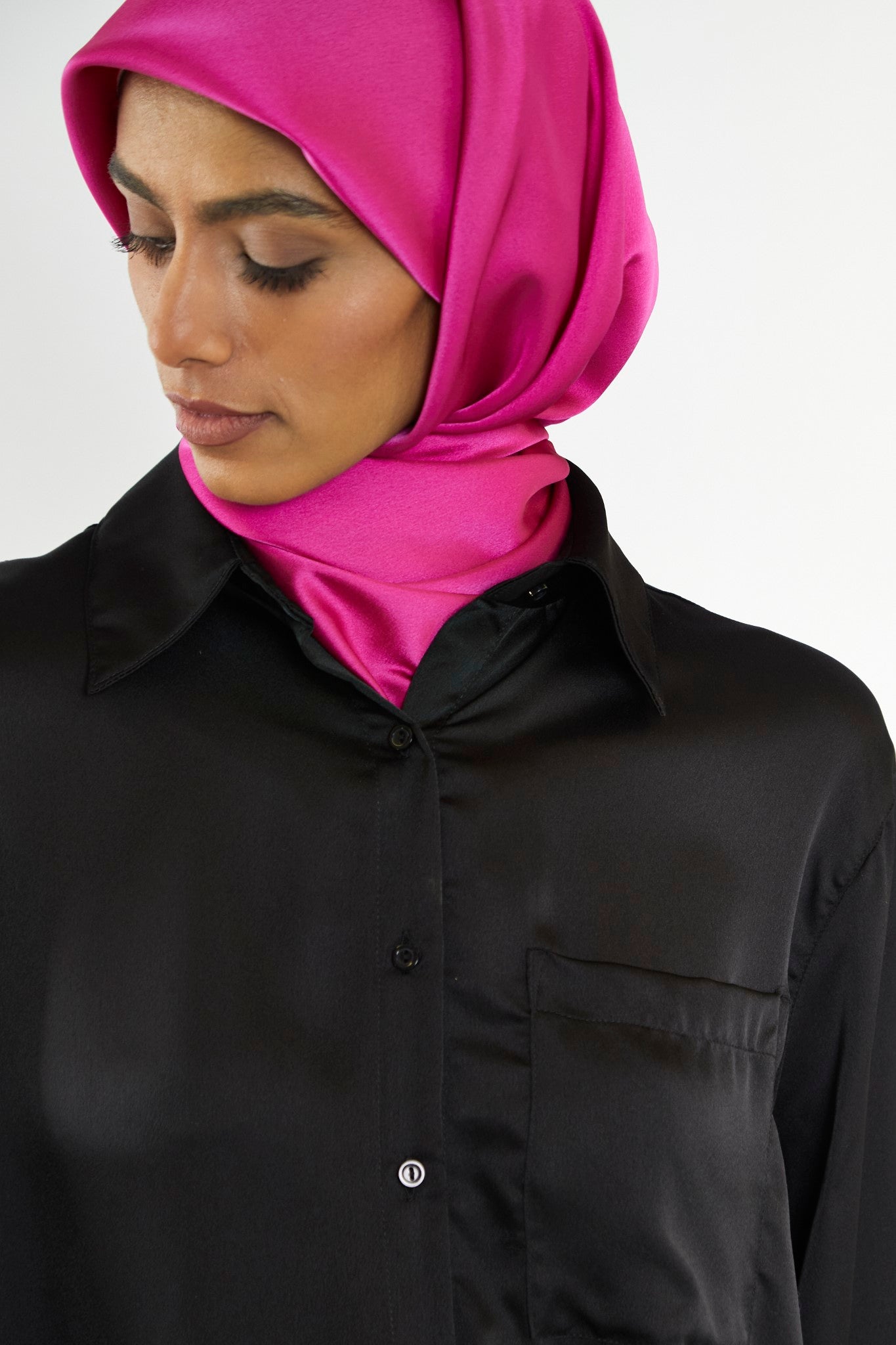 Black Button Front Shirt