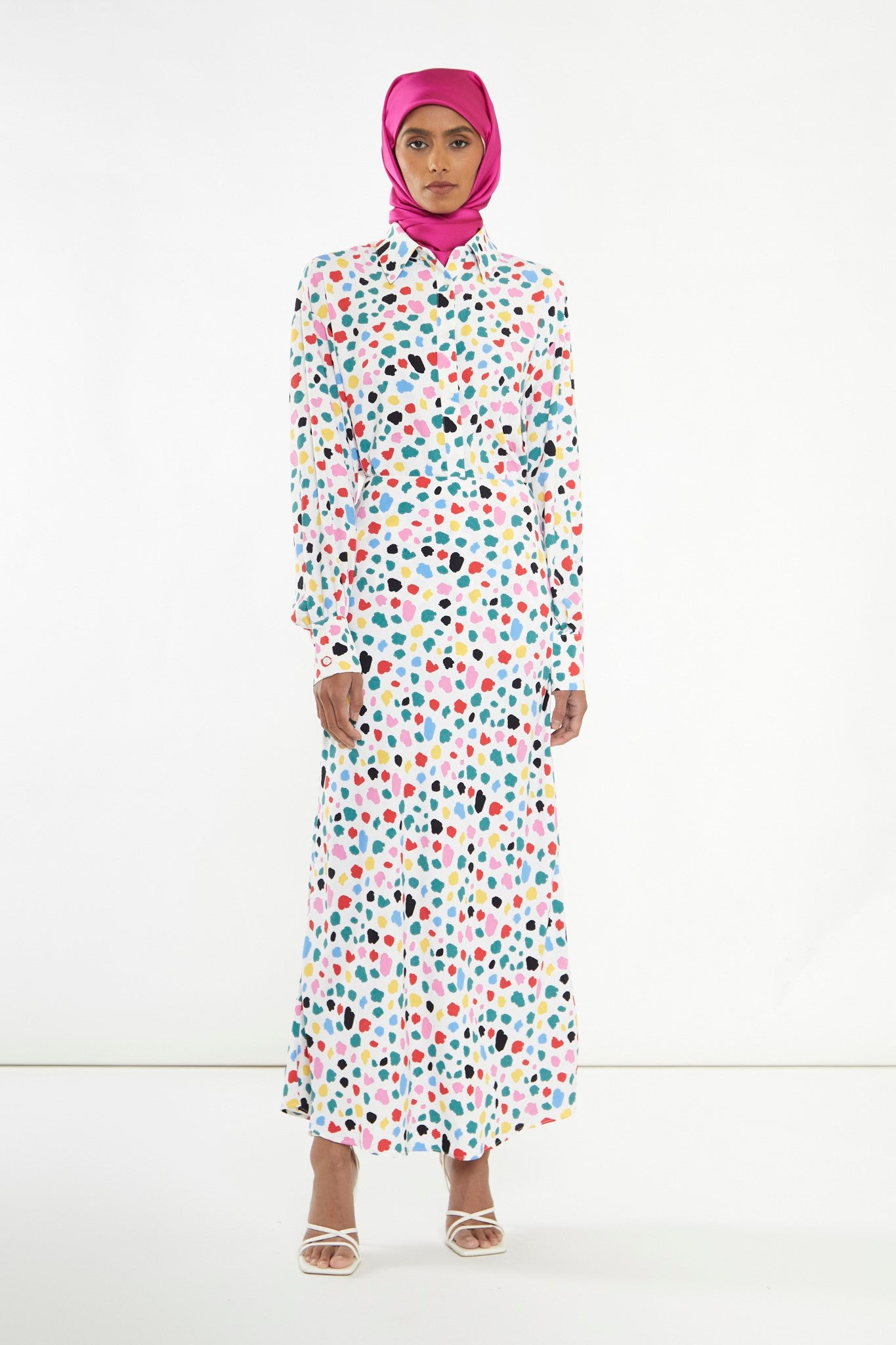 Abstract Spot Long Sleeve Shirt