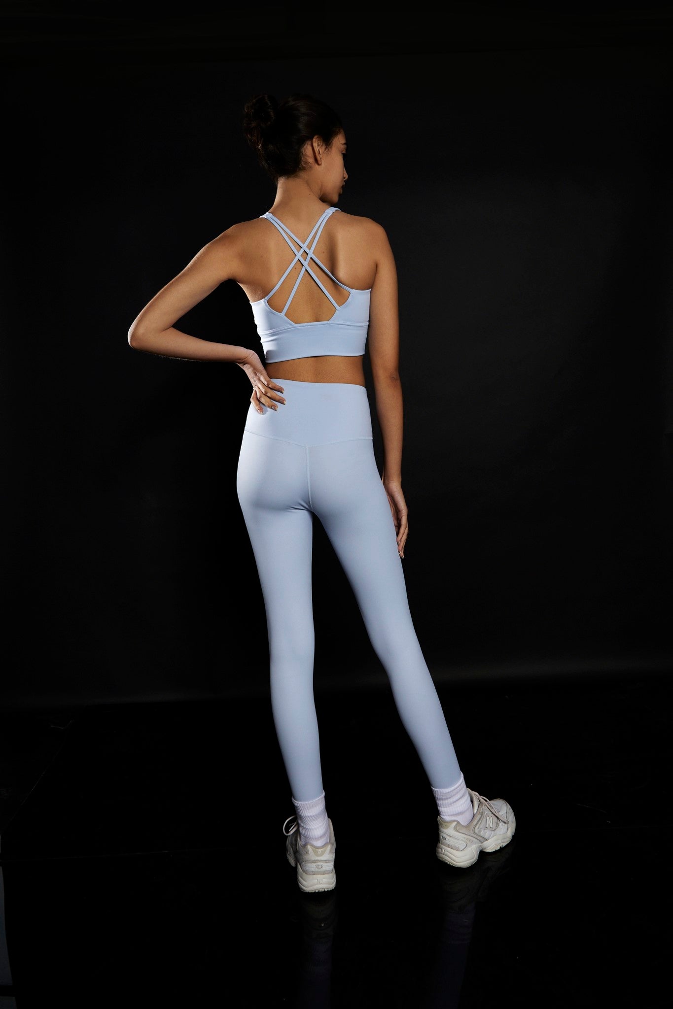 Light Blue High Waisted Gym Leggings