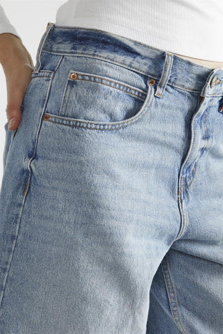 Vintage-Blue Denim Long Shorts