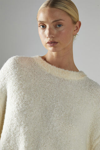 Cream Oversized-Jumper
