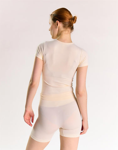 Agon Women's Off White Activewear Shorts
