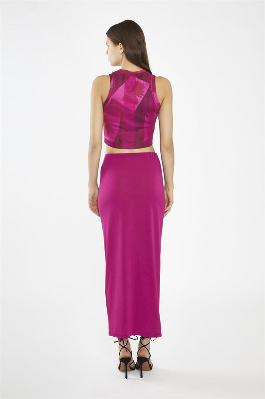 Fuchsia Maxi-Skirt