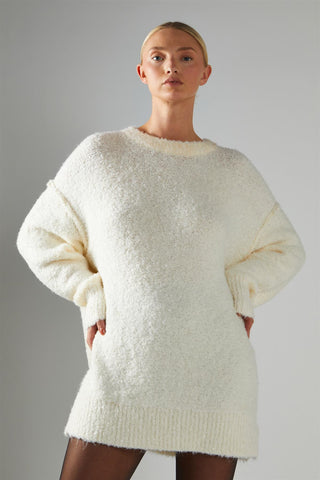 Cream Oversized-Jumper