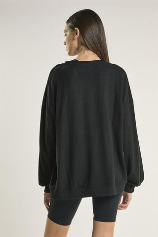 Black Oversized Sweatshirt