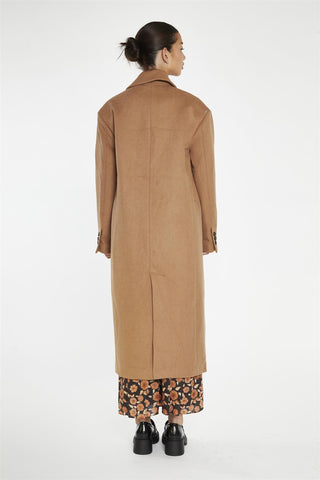 Classic Longline Coat - Tan