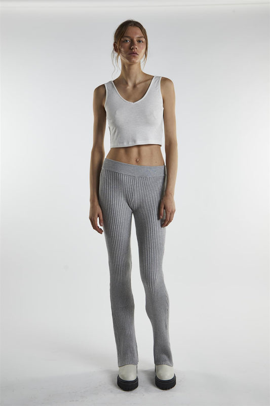 Off-White V-Neck Crop-Top