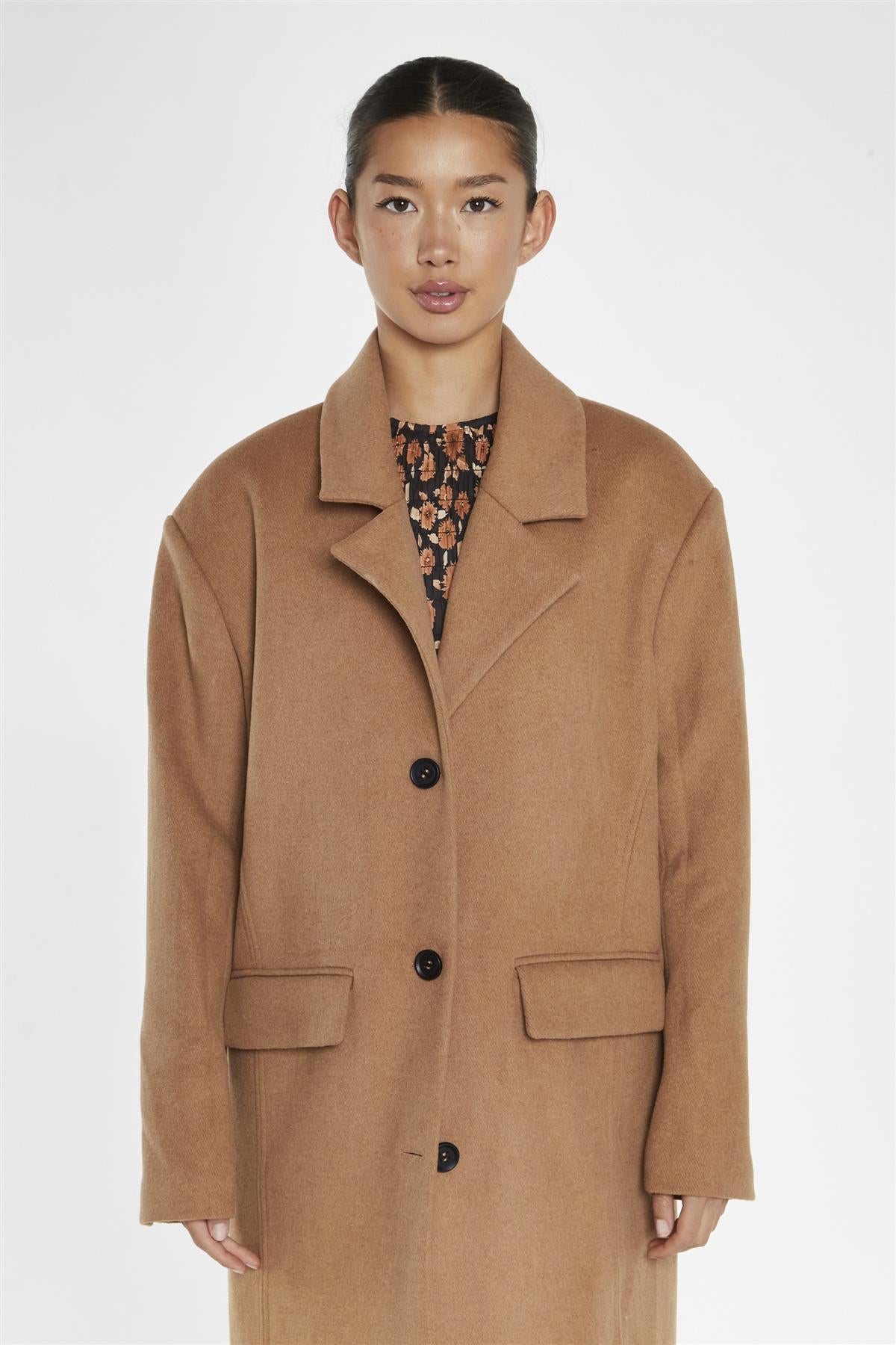 Classic Longline Coat - Tan