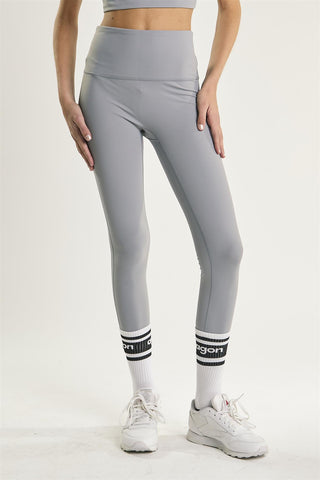 Light Grey Seamless-Full-Length Leggings