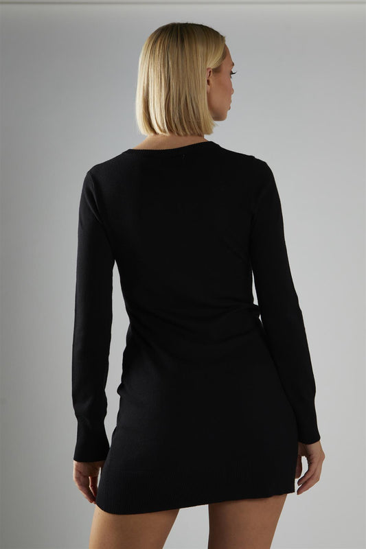 Black Longline Cardigan