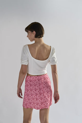 Off-White Tie-Front-Crop-Tops