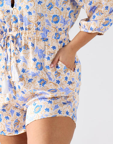 Glamorous Curve Floral Print Playsuit