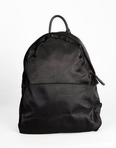 Black Satin Shine Everyday Backpack