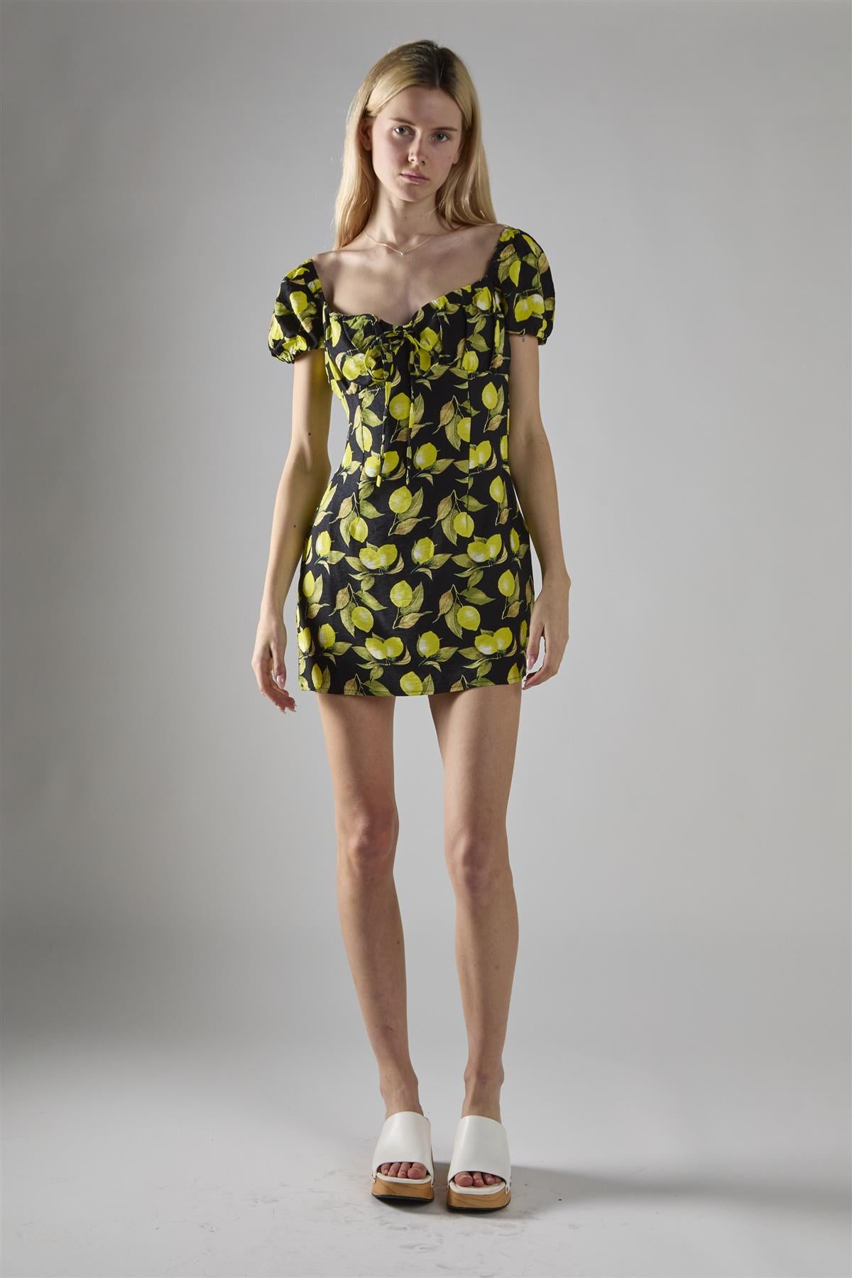 Black Colour Short Sleeve Dress