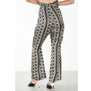 Glamorous Care Geometric Print Flared Trousers