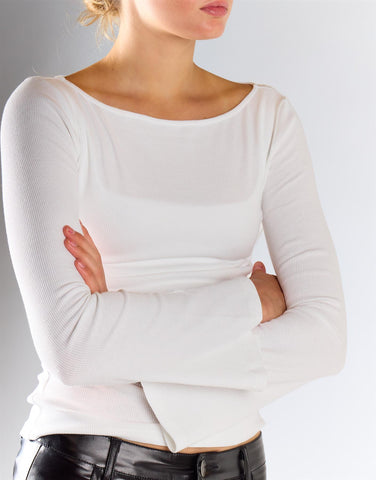 White Top With Long Sleeves