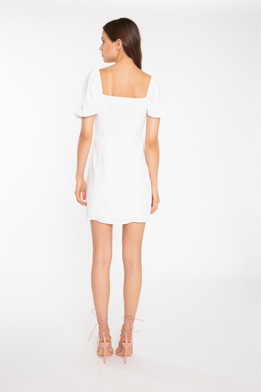 Off-White Bust Cup Mini-Dress