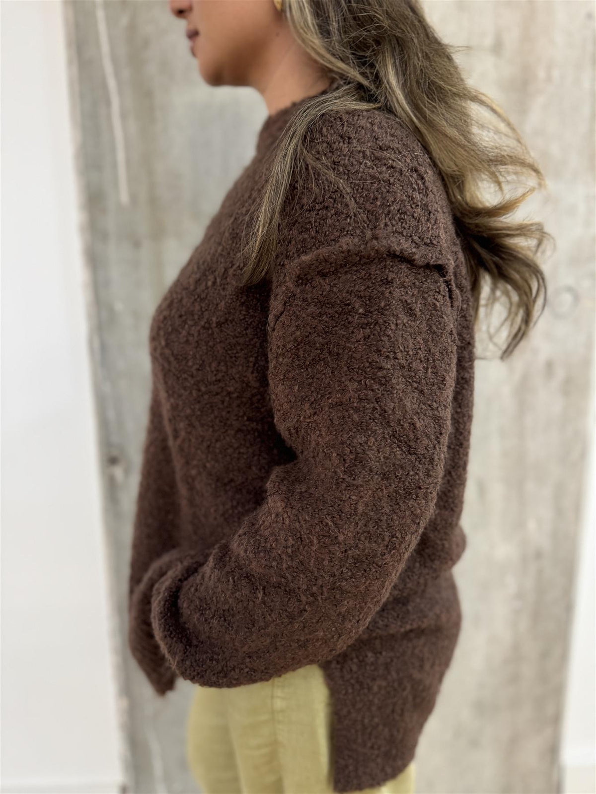 Chocolate Brown Oversized-Jumper