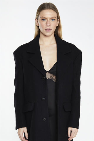 Classic Longline Coat - Black