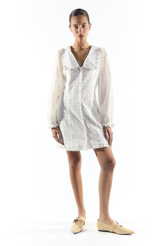 White Button Down Mini Dress