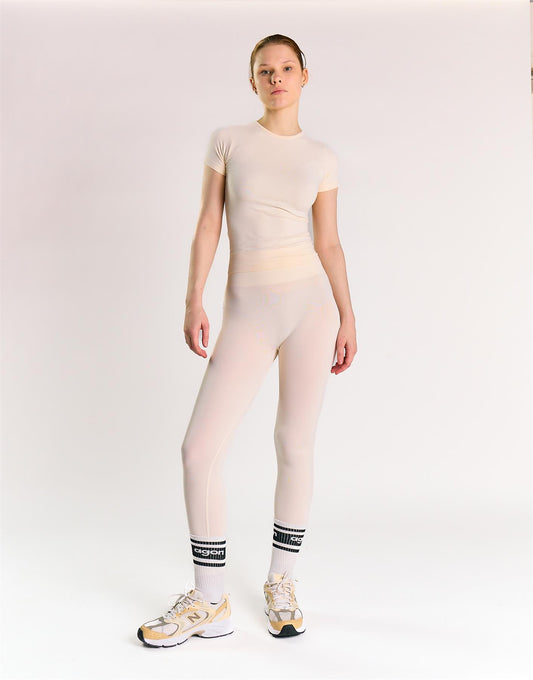 Agon Women's White Activewear Leggings