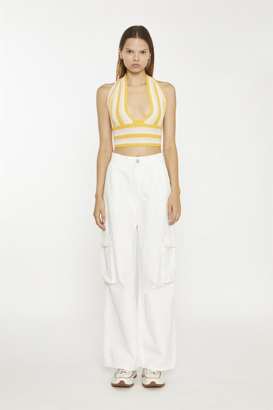 Off White Cargo High-Waist-Trousers