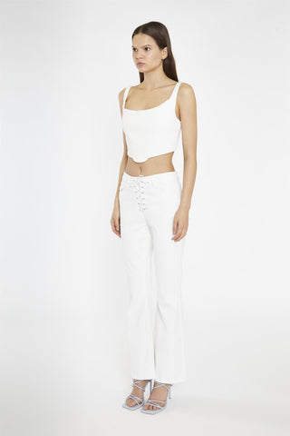 Off-White Denim Corset Top