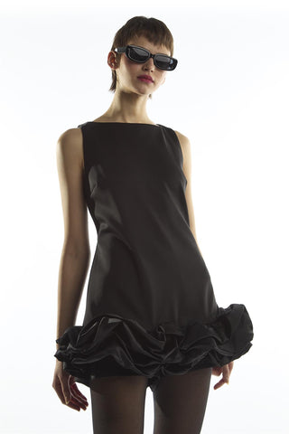 Ruffle Hem Playsuit - Harlee Black