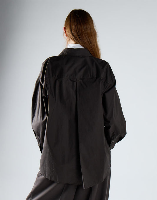 Dark Grey Button Up Shirt