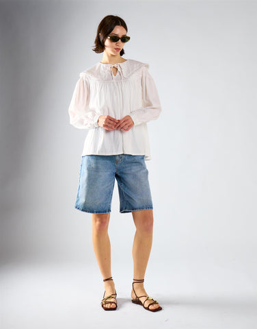 Off White Statement Collar Shirt