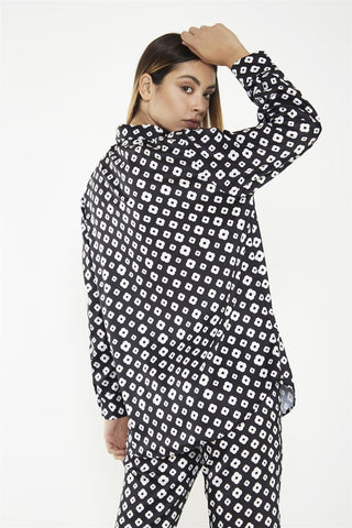Mono-Geo Flower Classic-Shirt