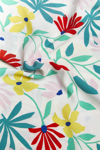 Bright Multi Flower Headscarf