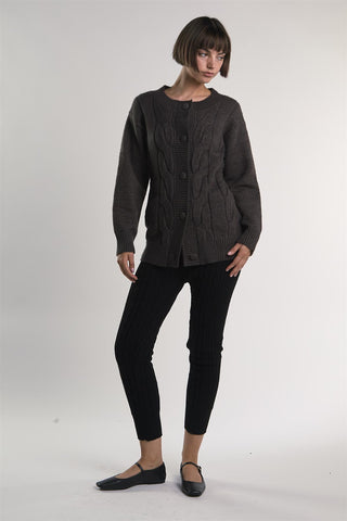 Black Capri-Knit Crop-Leggings