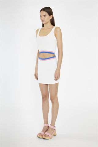 Off-White Multi Knitted Tank-Top