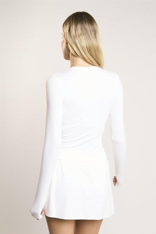 Signature White Long-Sleeve- Top