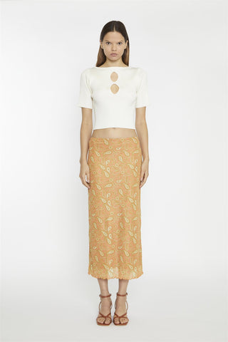 Cut Out Crop Top - Vanilla