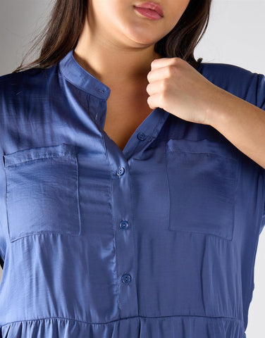 Glamorous Curve Blue Mini Dress