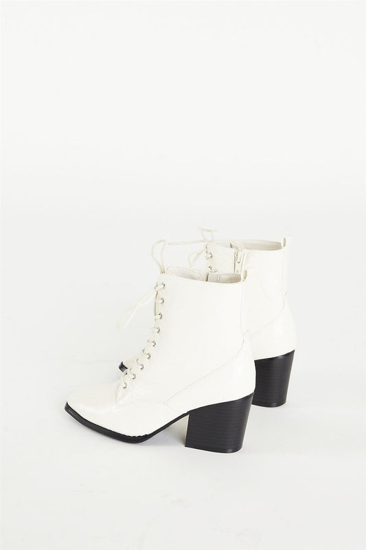 Bone Lace Up Ankle Boot Ankle Boot-Lace Up Boot