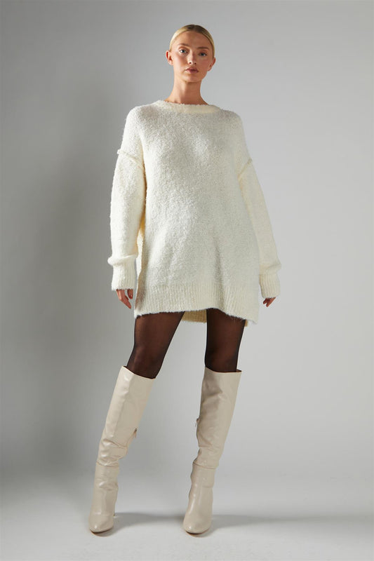 Cream Oversized-Jumper
