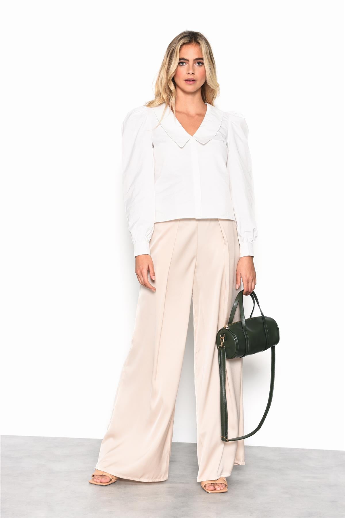 Off-White Statement Sleeves -Blouse